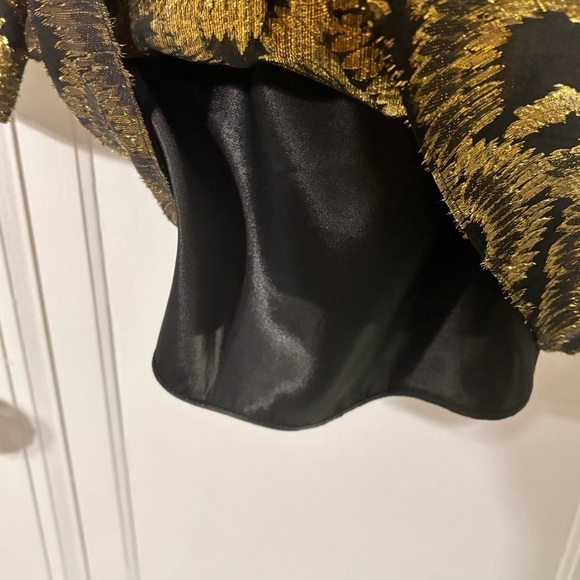 Milly silk gold dress size 2 - Picture 13 of 14